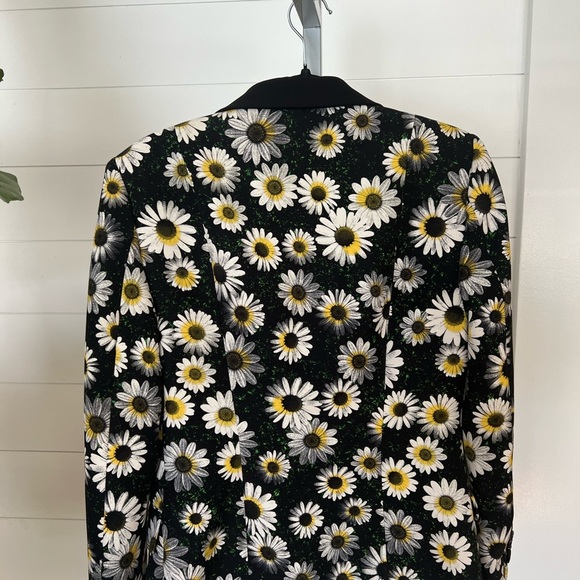 Moschino Cheap and Chic Daisy Print Floral Blazer Women’s L Statement Piece - Picture 2 of 4